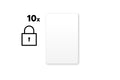 Encrypted NFC Smart Cards Beyaz Set - 10 pieces