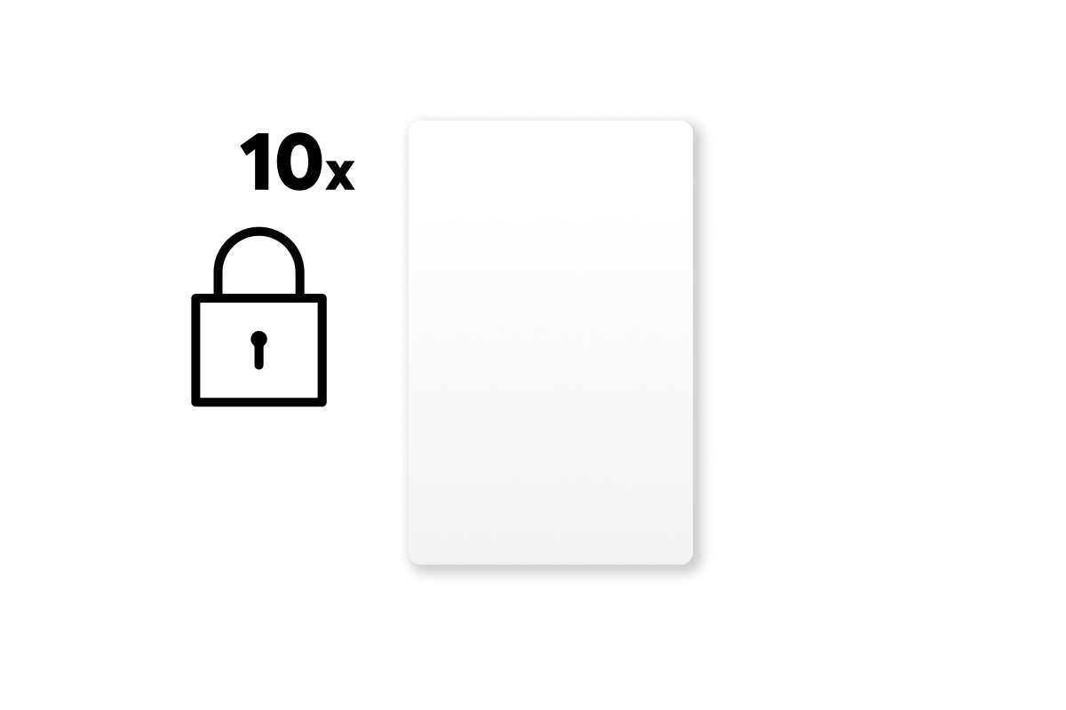 Encrypted NFC Smart Cards Beyaz Set - 10 pieces