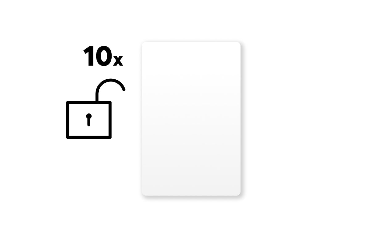 Unencrypted NFC Smart Cards Beyaz Set - 10 pieces